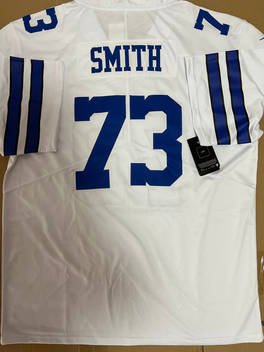 Tyler Smith Jerseys White D.Cowboys New Number 73 Football Jerseys