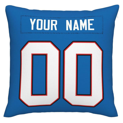 Custom B.Bills Pillow Royal Football Team Decorative Throw Pillow Case Print Personalized Football Style Fans Letters & Number Birthday Gift Football Pillows