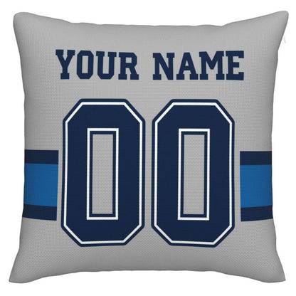 Custom D.Cowboys Pillow Decorative Throw Pillow Case - Print Personalized Football Team Fans Name & Number Birthday Gift Football Pillows