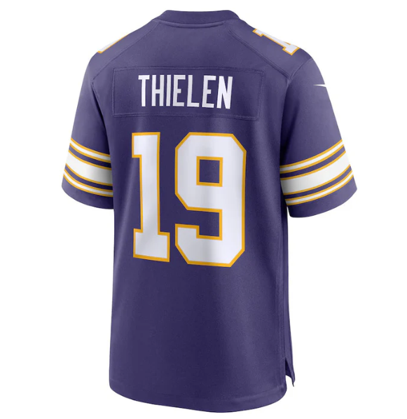 MN.Vikings #19 Adam Thielen Purple Alternate Game Player Stitched American Football Jerseys