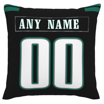 Custom P.Eagles Pillow Decorative Throw Pillow Case - Print Personalized Football Team Fans Name & Number Birthday Gift Football Pillows