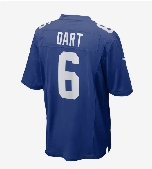 NY.Giants #6 Jaxson Dart Royal Vapor F.U.S.E. Limited Jersey Stitched American Football Jerseys
