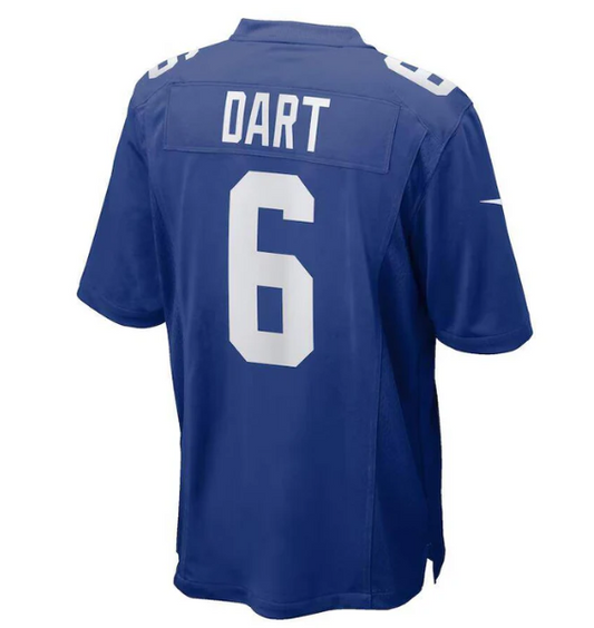 NY.Giants #6 Jaxson Dart Royal 2025 Draft First Round Pick Game Stitched American Football Jerseys