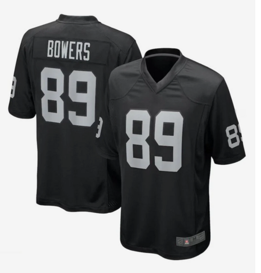 LV.Raiders #89 Brock Bowers Black Vapor F.U.S.E. Limited Jersey Stitched American Football Jerseys
