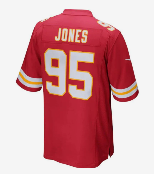 KC.Chiefs #95 Chris Jones Red Vapor F.U.S.E. Limited Jersey Stitched American Football Jerseys