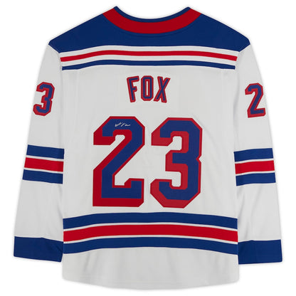 NY.Rangers #23 Adam Fox Fanatics Authentic Autographed Fanatics Breakaway Jersey White Stitched American Hockey Jerseys CustomName