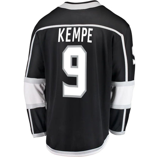 LA.Kings #9 Adrian Kempe  Fanatics Branded Breakaway Player Jersey Black Stitched American Hockey Jerseys CustomName