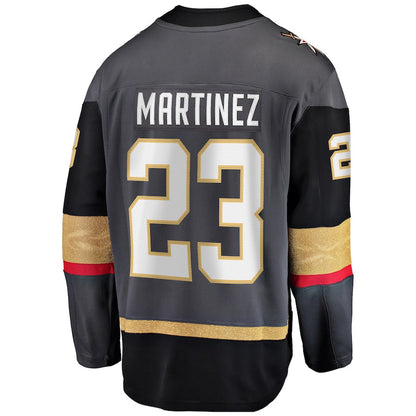 V.Golden Knights #23 Alec Martinez Fanatics Branded Breakaway Alternate Player Jersey Gray Stitched American Hockey Jerseys CustomName