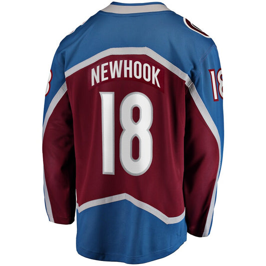 C.Avalanche #18 Alex Newhook Fanatics Branded Home Breakaway Player Jersey Burgundy Stitched American Hockey Jerseys CustomName