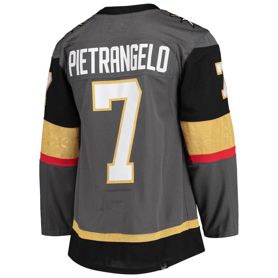 V.Golden Knights #7 Alex Pietrangelo Alternate Primegreen Authentic Pro Player Jersey Gray Stitched American Hockey Jerseys CustomName