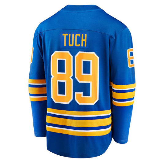 B.Sabres #89 Alex Tuch Fanatics Branded Home Breakaway Player Jersey Royal Stitched American Hockey Jerseys CustomName