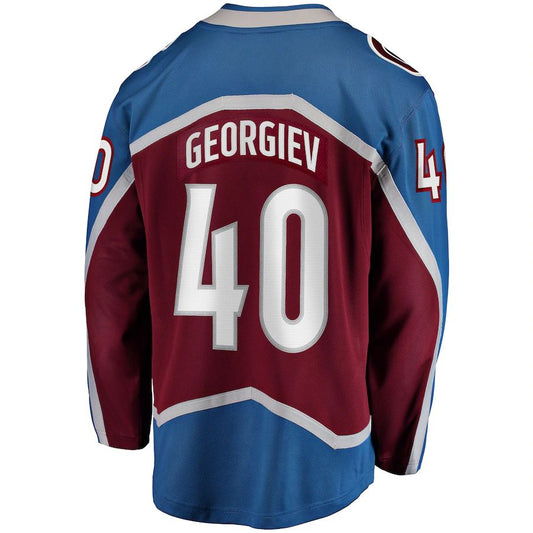 C.Avalanche #40 Alexandar Georgiev Fanatics Branded Home Breakaway Player Jersey Burgundy Stitched American Hockey Jerseys CustomName