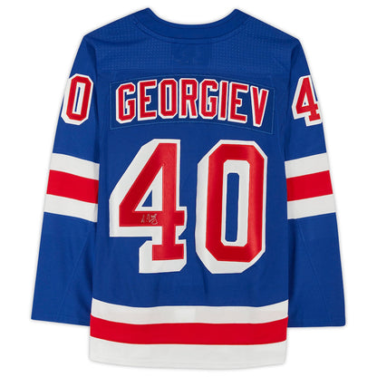NY.Rangers #40 Alexandar Georgiev Fanatics Authentic Autographed Blue Jersey Stitched American Hockey Jerseys CustomName