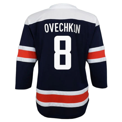 W.Capitals #8 Alex Ovechkin Infant 2020-21 Alternate Replica Player Jersey Navy Stitched American Hockey Jerseys CustomName