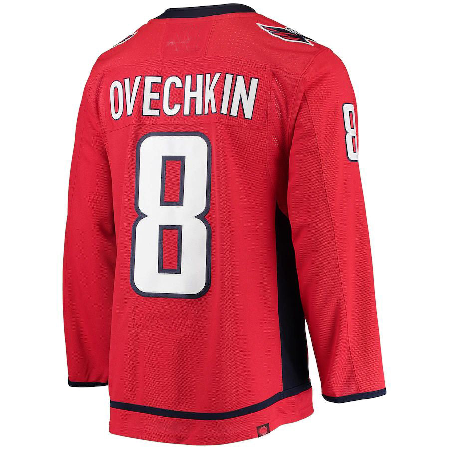 W.Capitals #8 Alex Ovechkin Home Captain Patch Primegreen Authentic Pro Player Jersey  Red Stitched American Hockey Jerseys CustomName