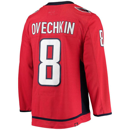 W.Capitals #8 Alex Ovechkin Home Captain Patch Primegreen Authentic Pro Player Jersey  Red Stitched American Hockey Jerseys CustomName