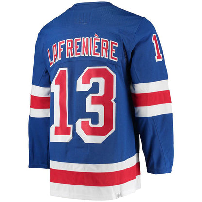 NY.Rangers #13 Alexis Lafreniere Home Primegreen Authentic Pro Player Jersey Blue Jersey Stitched American Hockey Jerseys CustomName
