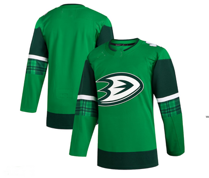 A.Ducks 2023 St. Patrick's Day Primegreen Authentic Jersey - Kelly Green Stitched American Hockey Jerseys CustomName
