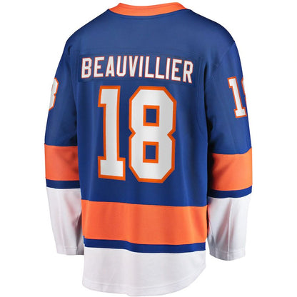 NY.Islanders #18 Anthony Beauvillier Fanatics Branded Home Breakaway Player Jersey Royal Stitched American Hockey Jerseys CustomName