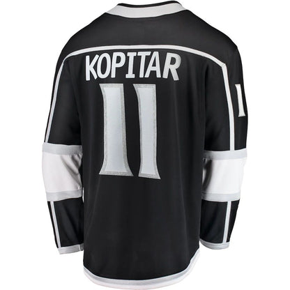 LA.Kings #11 Anze Kopitar Fanatics Branded Breakaway Player Jersey Black Stitched American Hockey Jerseys CustomName