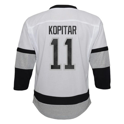 LA.Kings #11 Anze Kopitar Preschool 2021-22 Alternate Replica Player Jersey White Stitched American Hockey Jerseys CustomName