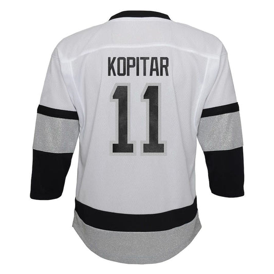 LA.Kings #11 Anze Kopitar Preschool 2021-22 Alternate Replica Player Jersey White Stitched American Hockey Jerseys CustomName