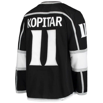 LA.Kings #11 Anze Kopitar Home Primegreen Authentic Pro Player Jersey Black Stitched American Hockey Jerseys CustomName