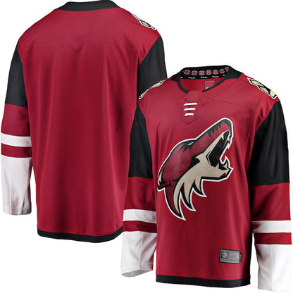 A.Coyotes Fanatics Branded Breakaway Home Jersey Red Stitched American Hockey Jerseys CustomName