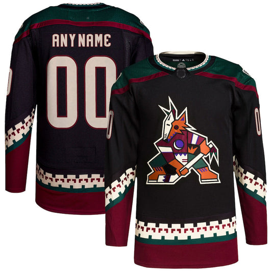 Custom A.Coyotes Home Primegreen Authentic Pro Custom Jersey Black Stitched American Hockey Jerseys CustomName