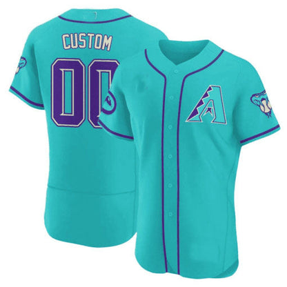 Custom Arizona Diamondbacks 2024 Teal Purple ¨C All Stitched Baseball Jersey