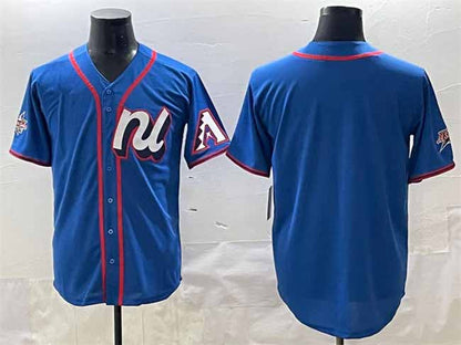 Arizona Diamondbacks National League Blank Blue 2025 All-Star Edition Limited Stitched Baseball Jersey