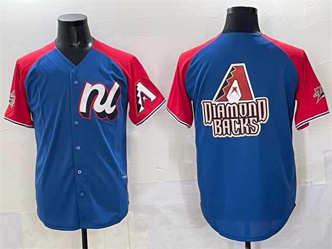 Arizona Diamondbacks National League Team Big Logo Blue Red Alternate 2025 All-Star Edition Limited Stitched Baseball Jersey