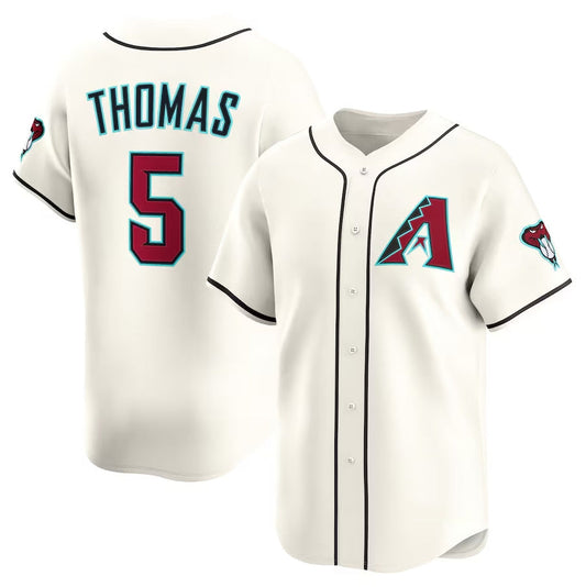 Arizona Diamondbacks #5 Alek Thomas Alternate Limited Player Jersey - Cream Stitched Baseball Jersey