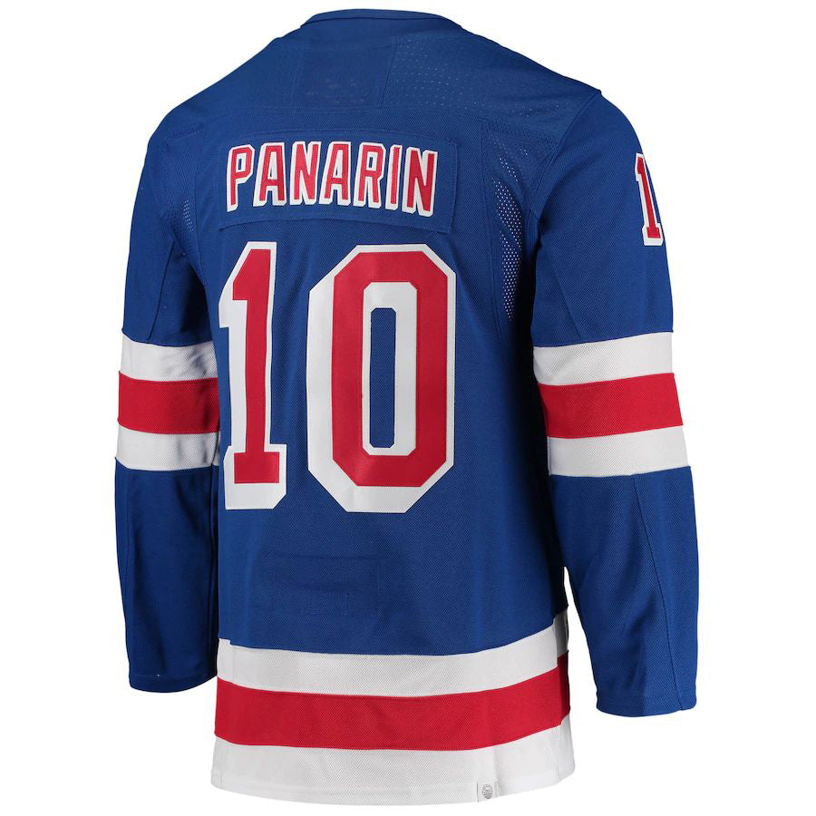 NY.Rangers #10 Artemi Panarin Home Primegreen Authentic Pro Player Jersey Blue Stitched American Hockey Jerseys CustomName