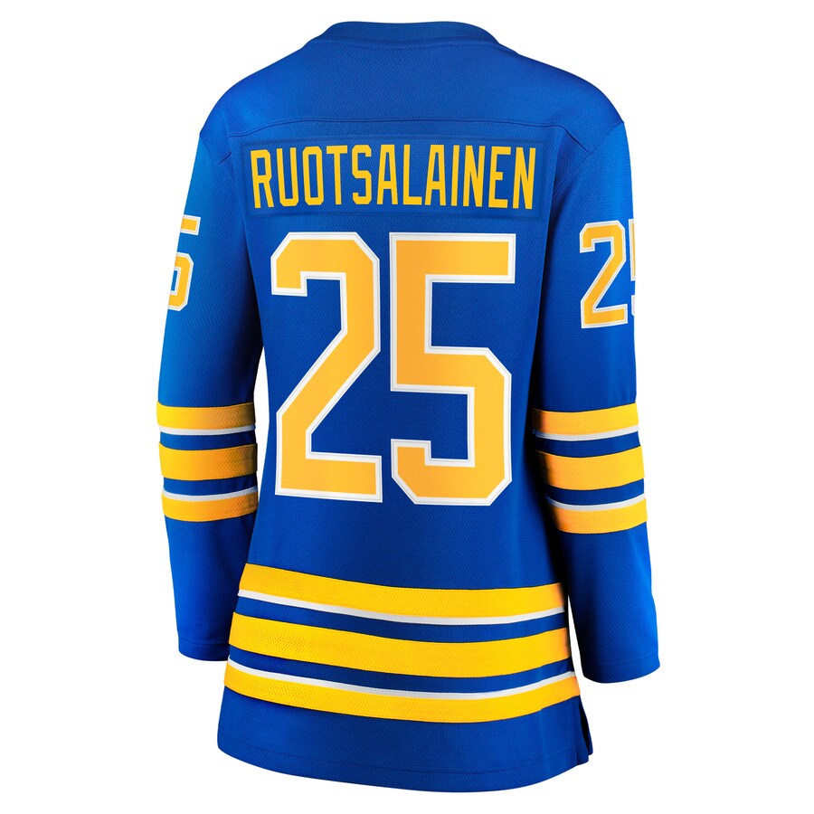 B.Sabres #25 Arttu Ruotsalainen Fanatics Branded Home Breakaway Player Jersey Royal Stitched American Hockey Jerseys CustomName