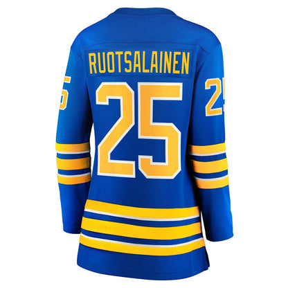 B.Sabres #25 Arttu Ruotsalainen Fanatics Branded Home Breakaway Player Jersey Royal Stitched American Hockey Jerseys CustomName