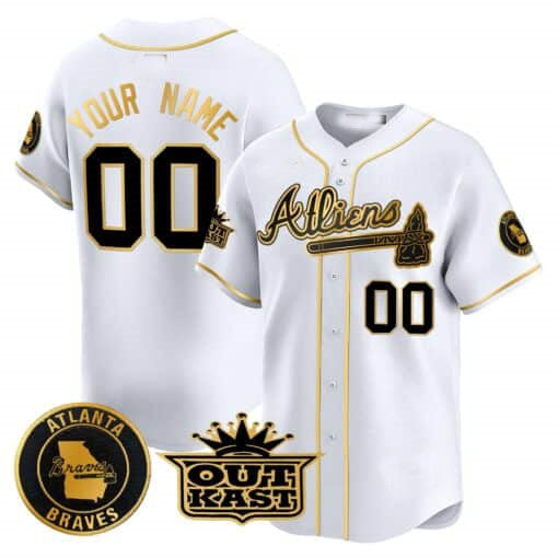 Custom Atlanta Braves Atliens Vapor Premier Limited ¨C All Stitched Baseball Jersey
