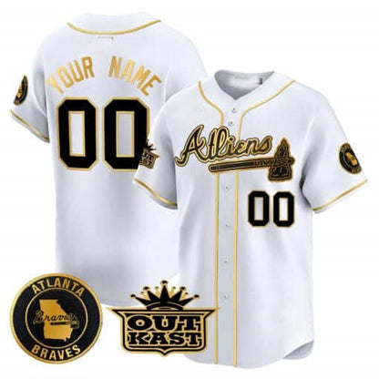 Custom Atlanta Braves Atliens Vapor Premier Limited ¨C All Stitched Baseball Jersey