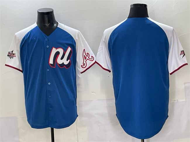 Atlanta Braves National League Blank Blue Alternate 2025 All-Star Edition Limited Stitched Baseball Jersey