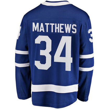 T.Maple Leafs #34 Auston Matthews Fanatics Branded Breakaway Player Jersey Blue Stitched American Hockey Jerseys CustomName
