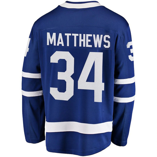 T.Maple Leafs #34 Auston Matthews Fanatics Branded Breakaway Player Jersey Blue Stitched American Hockey Jerseys CustomName
