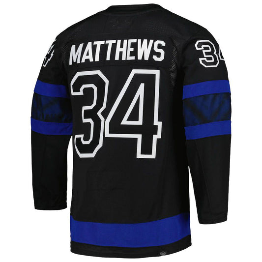T.Maple Leafs #34 Auston Matthews Primegreen Authentic Pro Alternate Player Jersey Black Stitched American Hockey Jerseys CustomName