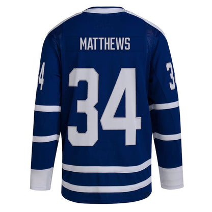 T.Maple Leafs #34 Auston Matthews Reverse Retro 2.0 Authentic Player Jersey Blue Stitched American Hockey Jerseys CustomName