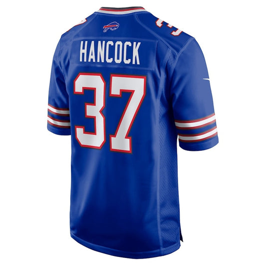 B.Bills #37 Jordan Hancock Royal Team Game Jersey American Football Jerseys