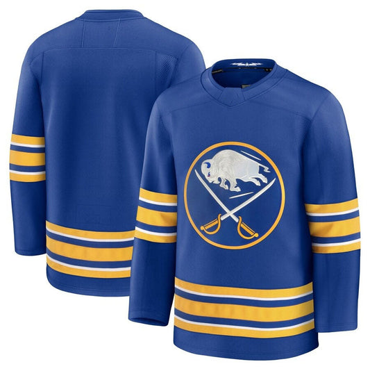B.Sabres Fanatics Home Premium Jersey - Royal Stitched American Hockey Jerseys CustomName