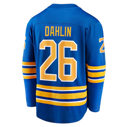 B.Sabres #26 Rasmus Dahlin Fanatics Home Breakaway Jersey - Royal Stitched American Hockey Jerseys CustomName