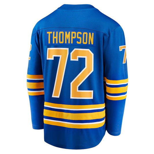 B.Sabres #72 Tage Thompson Fanatics Home Breakaway Player Jersey - Royal Stitched American Hockey Jerseys CustomName