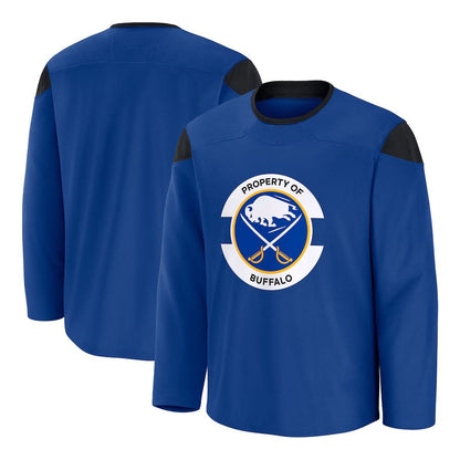 B.Sabres Fanatics Home Practice Jersey - Royal Stitched American Hockey Jerseys CustomName
