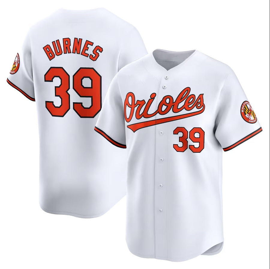 Baltimore Orioles #39 Corbin Burnes Home Limited Player Jersey - White Stitched Baseball Jersey