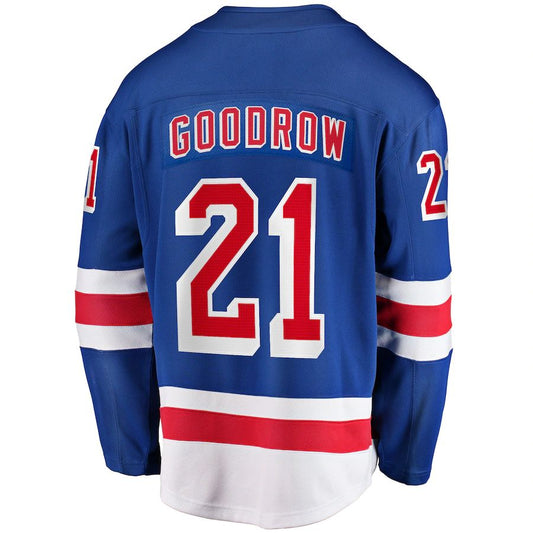 NY.Rangers #21 Barclay Goodrow Fanatics Branded Home Breakaway Player Jersey Blue Blue Stitched American Hockey Jerseys CustomName
